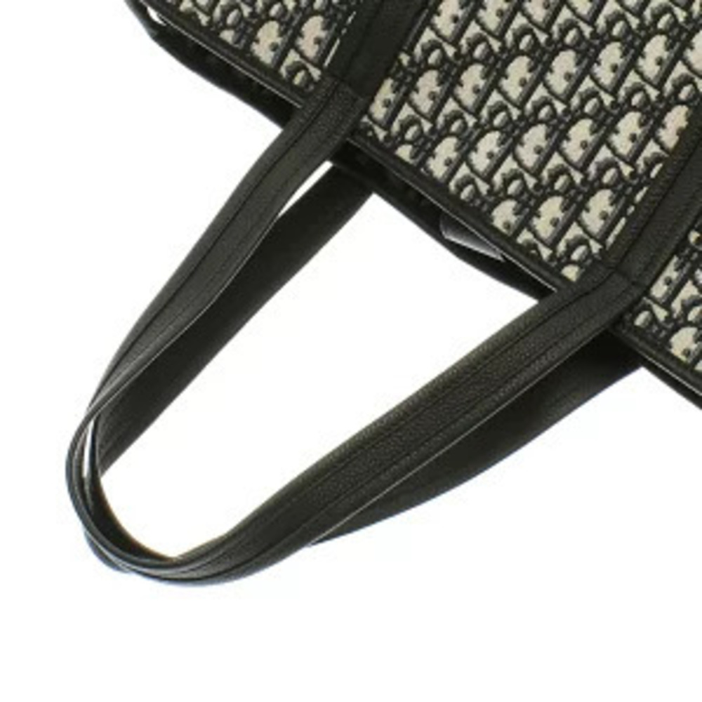 Christian Dior Oblique Voyage Tote Navy Blue Canvas Bag - Picture 3 of 9